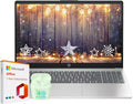 HP 15.6" Business Laptop with Microsoft Office 365 with Copliot AI, Quad-Cores Intel Processor, Windows 11 (Natural Silver, 16GB RAM)