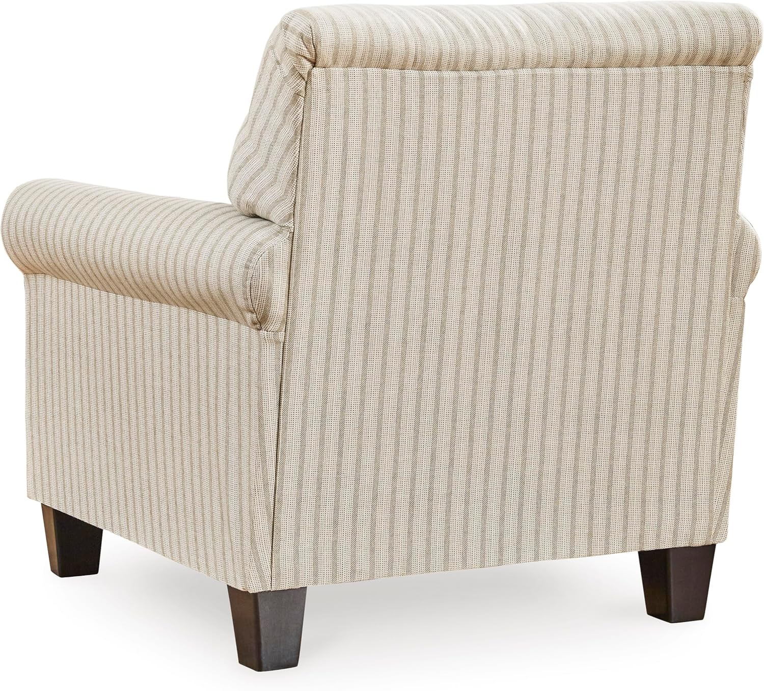 Signature Design by Ashley Valerani Classic Striped Upholstered Accent Chair, Beige