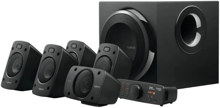 Logitech Z906 5.1 Surround Sound Speaker System - THX, Dolby Digital and DTS Digital Certified - Black