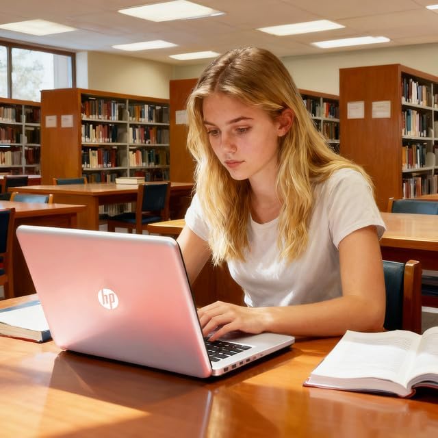 HP 14″ Rose Gold Laptop | 2026 Edition | Microsoft 365 | Copilot AI | Intel Processor | 4GB RAM Memory & 64GB SSD | Windows 11 | Portable Student Laptop