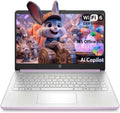 HP Stream 14 Student Business Laptop, Microsoft Office 365, Copilot AI, Intel N150 Processor(Quad-core), 32GB RAM, 128GB UFS, Honey Lavender, Windows 11 Home, with 5ave Kit