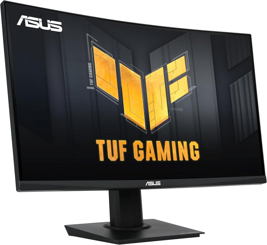 ASUS TUF Gaming 24” (23.6 inch viewable) Curved Monitor (VG24VQER) – FHD, 180Hz, 1ms, DCI-P3 90%, Extreme Low Motion Blur Sync, FreeSync, Shadow Boost, Eye Care, DisplayWidget Center, 3yr Warranty