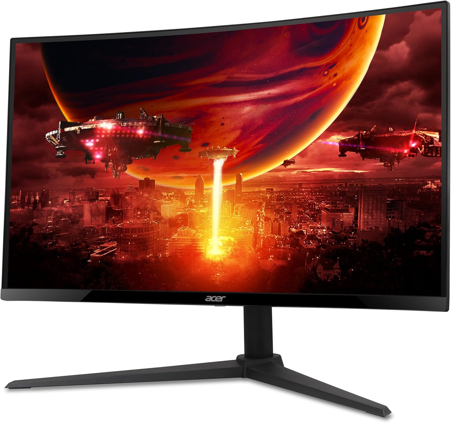 acer Nitro 27 Inch 1500R Curved Zero-Frame Full HD (1920 x 1080) Gaming Monitor | AMD FreeSync Premium | Up to 280Hz Refresh | 1ms VRB | One Display Port 1.4 and Two HDMI 2.0 Ports | XZ270