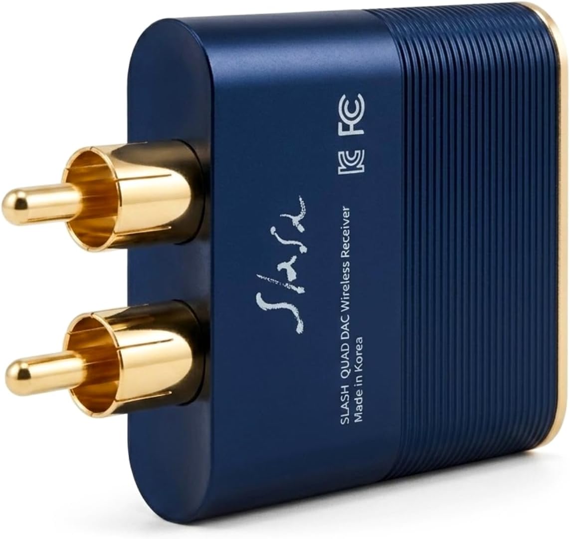 Slash6 Hi-Res Bluetooth Audio Receiver for Home Stereo, Audiophile Wireless Adapter with ESS Quad DAC (ES9219), Optical in/Out, USB DAC Mode, LDAC & aptX Adaptive/HD, AAC