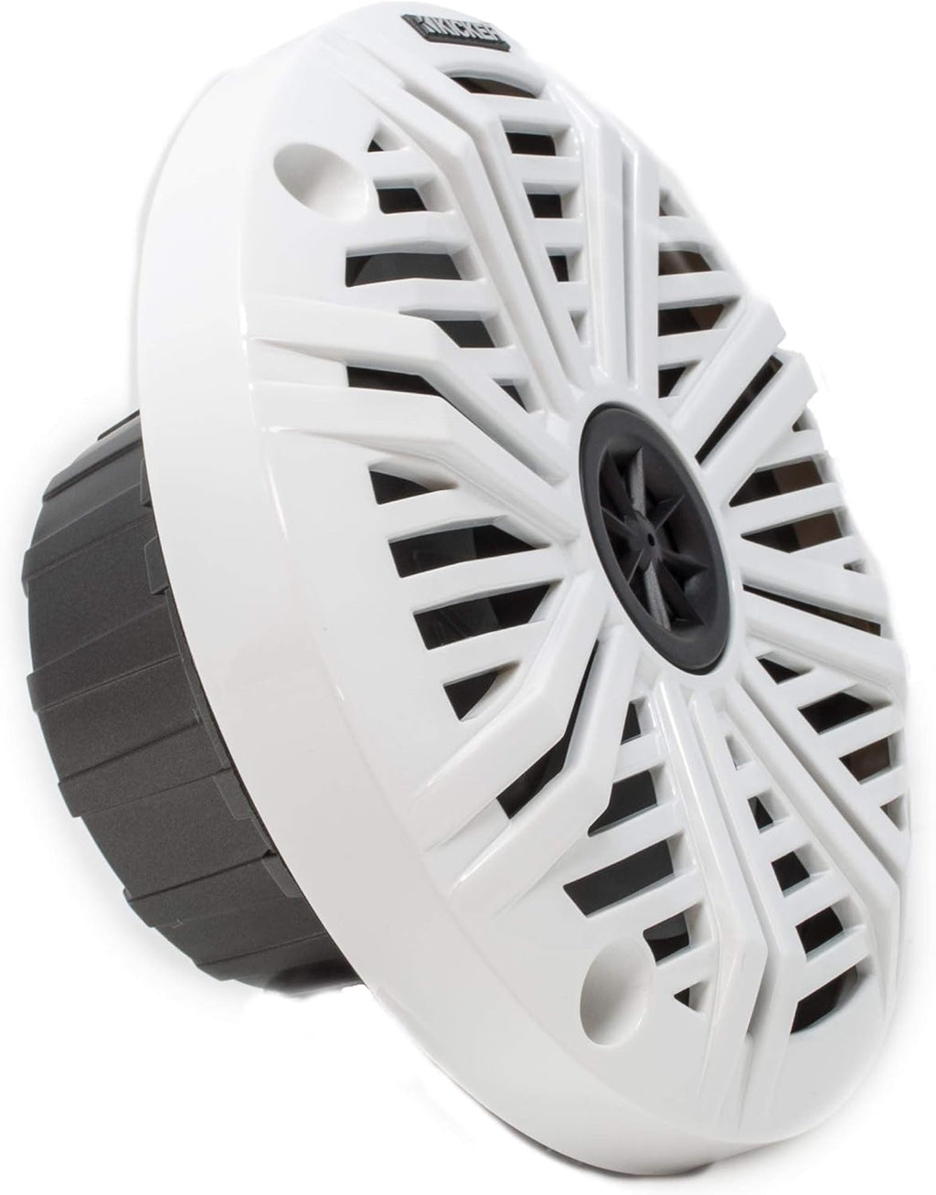 KICKER 6.5" Marine Speakers (1 Pair) White Salt Water Grills OEM Replacement Speakers