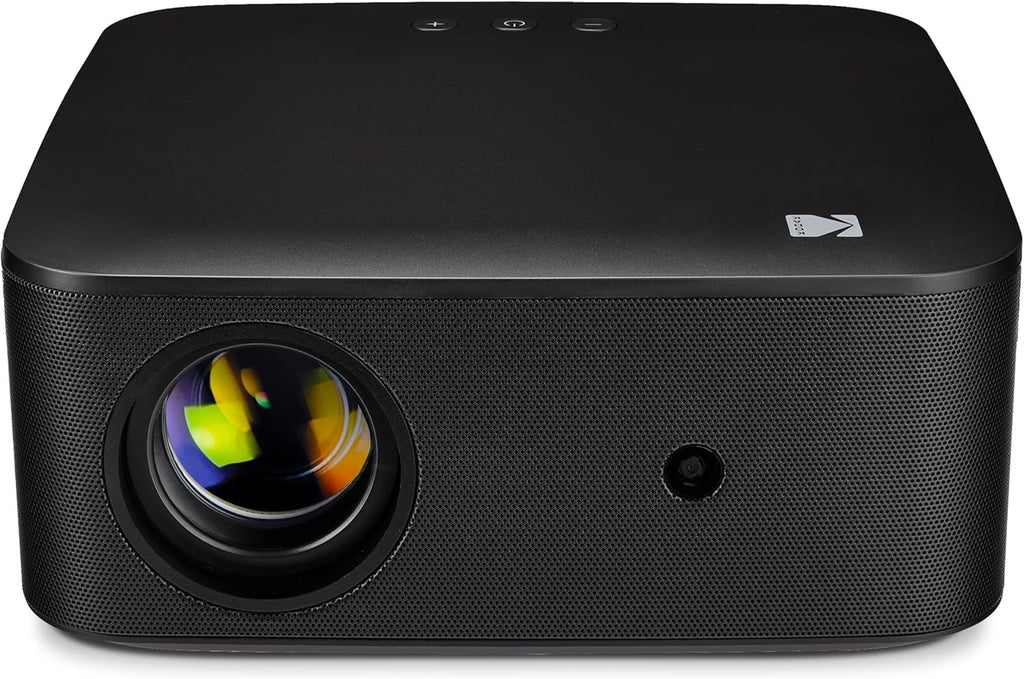 KODAK Flik X20 1080p Smart Projector - Black, 3.9 lb - Built-In ATV Dongle with Projector Apps - Android TV 12 & Google Assistant for Smart Wi-Fi Display - HDR10+ & 4K Decode for 1080p Display