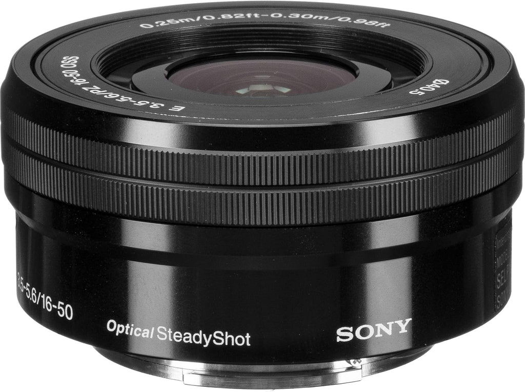 Sony SELP1650 16-50mm OSS Lens: Sony E PZ 16-50mm f/3.5-5.6 OSS Lens (Black) + Pro Starter Bundle Kit Combo - International Version (1 Year Warranty)
