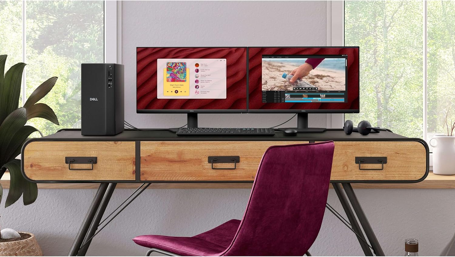 Dell Tower PC Ect1250 Business Desktop Computers,14th Gen Intel Processor, Copilot AI, 16GB DDR5, 512GB SSD, WiFi 6, Bluetooth, DisplayPort, HDMI, Type-C, Windows 11 Pro