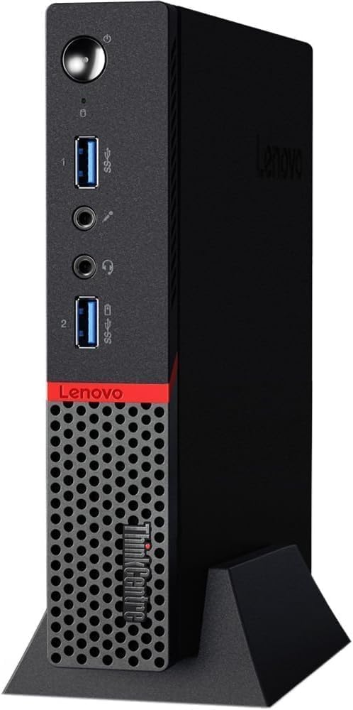 Lenovo ThinkCentre M900 Tiny Desktop PC, Intel Core i5-6500, 8GB RAM, 256GB SSD, Keyboard and Mouse, USB WiFi, USB Bluetooth, Windows 11 Professional (Renewed)