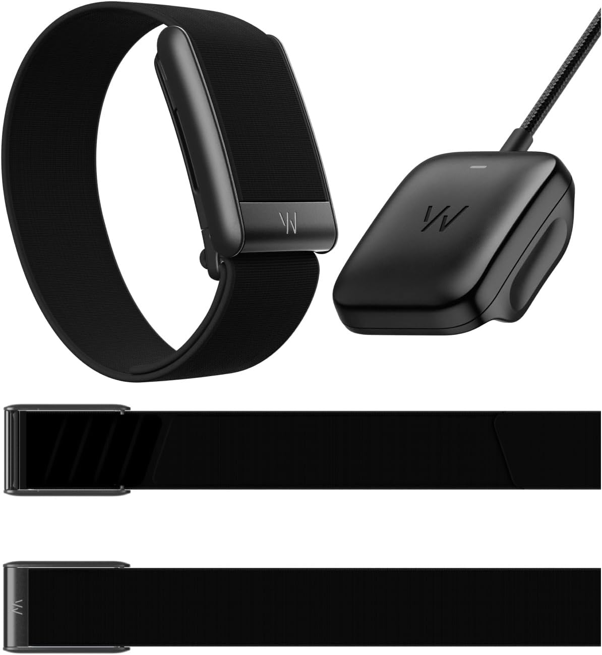 WHOOP One Bundle - WHOOP 5.0 Health & Fitness Wearable with 12-Month Membership + CoreKnit Wristband + Corded Battery Pack - 24/7 Activity Tracker with Sleep, Recovery & VO2 Max Insights - Jet Black