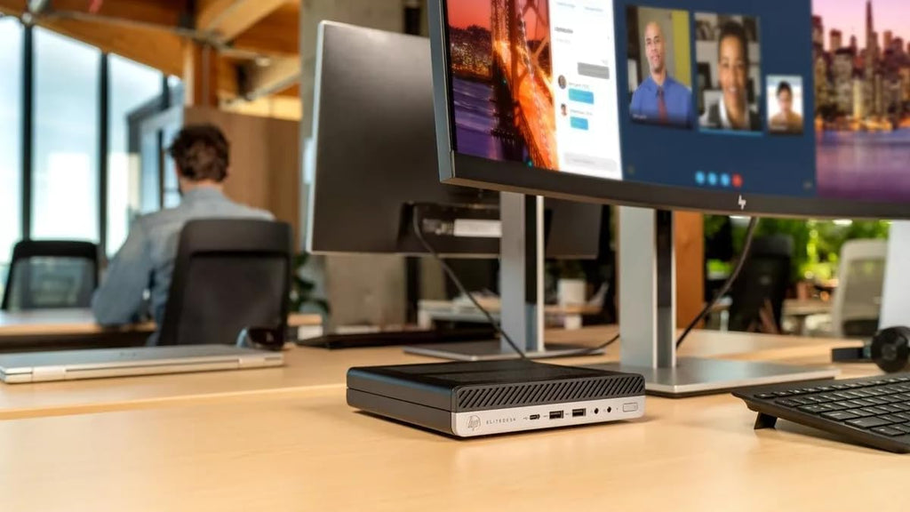HP EliteDesk 800 G5 High-Performance Mini PC Desktop Computer, 9th Gen Intel Core i5-9500T, 32GB DDR4 RAM, 512GB SSD, Keyboard & Mouse, 4K Support, WiFi, Windows 11 Pro (Renewed)
