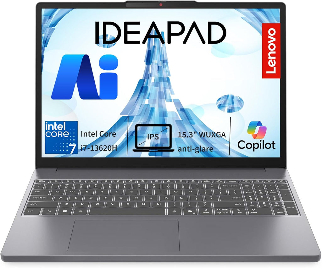 Lenovo 2026 Premium Business Laptop, Intel Core i7-13620H (10-Core), 16GB DDR5, 512GB SSD, 15" WUXGA Copilot AI PC, Microsoft 365, WiFi 6, Windows 11 Home – Powerhouse for Work, Study & Creativity