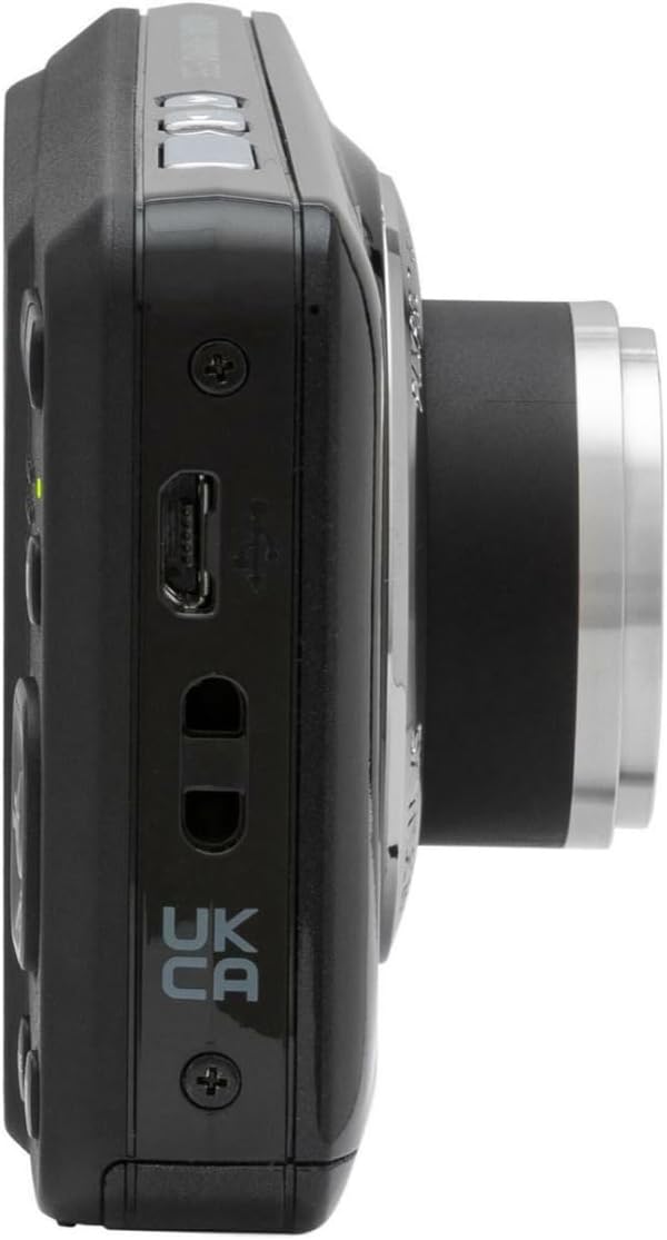Kodak PIXPRO Friendly Zoom FZ55 Digital Camera (Black) Bundle with 32GB SD Card, Camera Case, and Battery Travel Charger (4 Items)