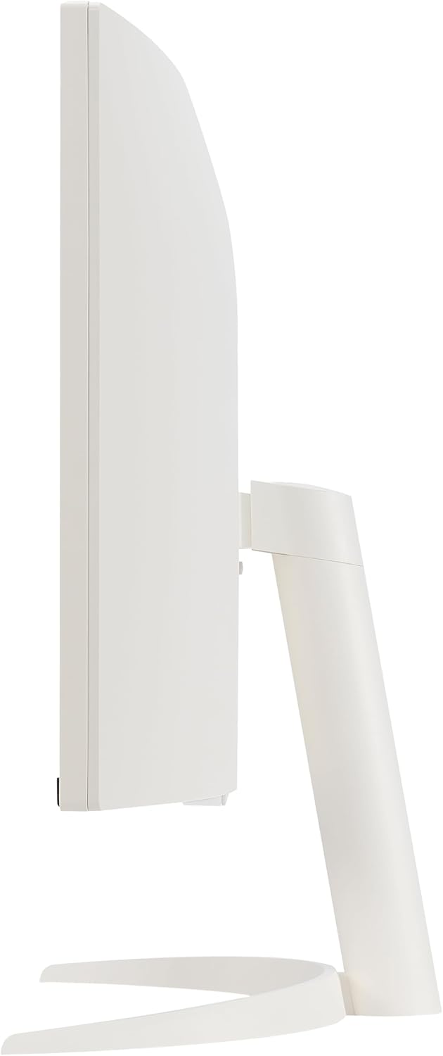 LG 34SR60QC-W 34-inch QHD (3440x1440) Curved Smart Monitor with Streaming, UltraWide Screen, webOS, HDR10, 100Hz, Built-in Speaker, AirPlay2, Screen Share, Bluetooth, ThinQ App, White