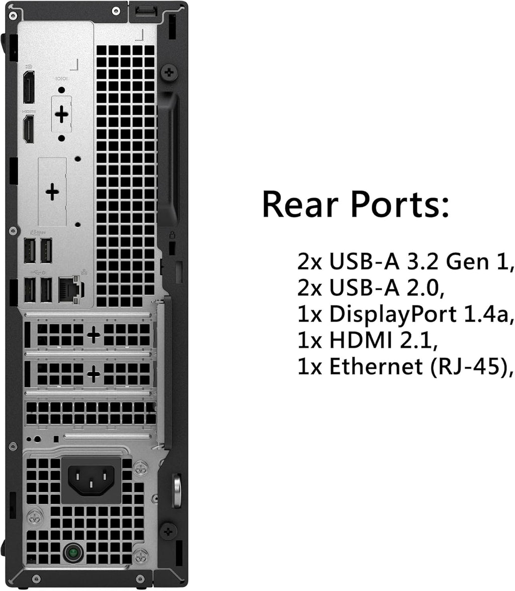 Dell Pro Slim QCS1250 SFF Desktop Computer (New-Gen of OptiPlex), 14-core Intel Core i5-14500, 16GB DDR5, 512GB SSD, DP + HDMI, Wi-Fi 6E, Bluetooth, RJ-45, USB-C, Wired KB & Mouse, Windows 11 Pro