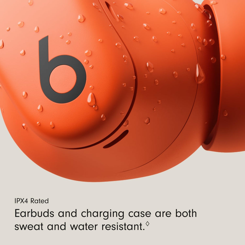 Beats Powerbeats Fit - Wireless Noise Cancelling Workout Earbuds with Secure-Fit Wingtips, Up to 30-Hour Battery Life, Sweat & Water Resistant, Apple & Android Compatible - Spark Orange