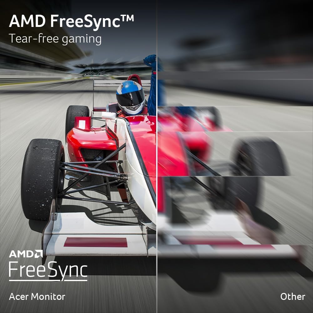 acer SH243Y P1si 23.8" IPS Full HD (1920 x 1080) Zero-Frame Gaming Office Monitor | AMD FreeSync Technology | Up to 144Hz Refresh | 1ms (VRB) | Tilt, Height Adjustment & Swivel | HDMI & VGA Ports