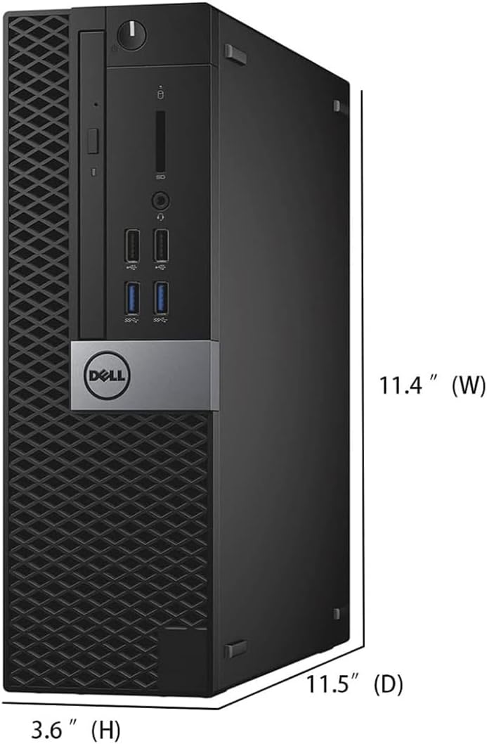 Dell Optiplex 3040 SFF Business Desktop PC, Windows 11 Pro 64bit, Core i5-6500, 8GB RAM, 256GB Solid State Drive, Mouse, Keyboard, RJ45 (Renewed)