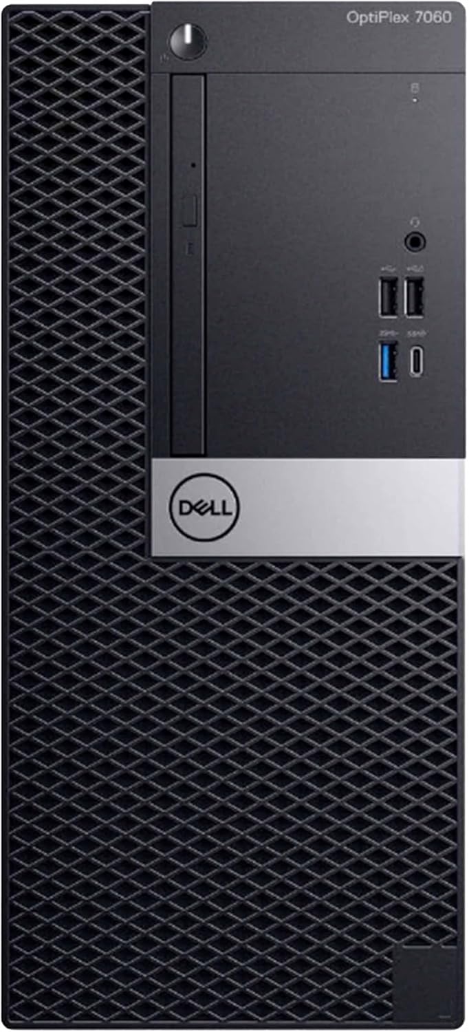 Dell Optiplex 7060 Tower Desktop Computer | Intel i7-8700 (3.4) | 32GB DDR4 RAM | 1TB SSD Solid State | Windows 11 Professional | Home or Office PC (Renewed)