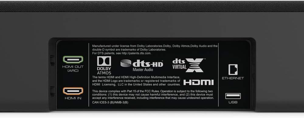 VIZIO SB36514-G6 36" 5.1.4 Premium Home Theater Sound System with Dolby Atmos and Wireless Subwoofer, Black