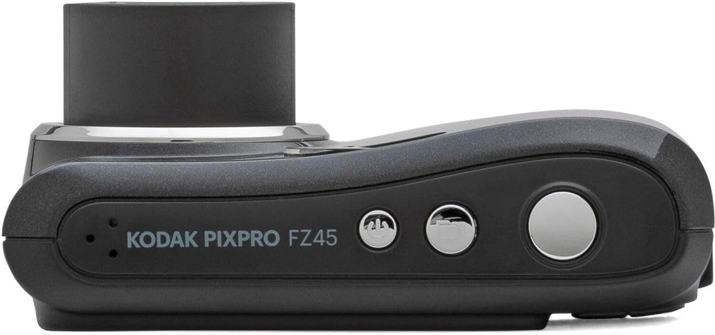 KODAK PIXPRO FZ45-BK 16MP Digital Camera 4X Optical Zoom 27mm Wide Angle 1080P Full HD Video 2.7" LCD Vlogging Camera, Bundle with Camera Case and 32GB SD Card, Kodak 1-Year Limited Warranty. (Black)