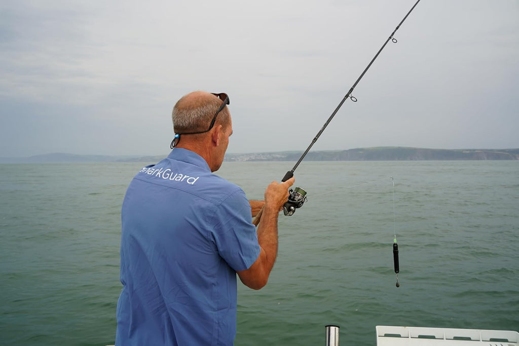 Shark Guard – Electronic Fishing Gear, 1000 ft Depth Rated, AA Battery Powered, Scientifically Tested Shark Deterrent for Anglers