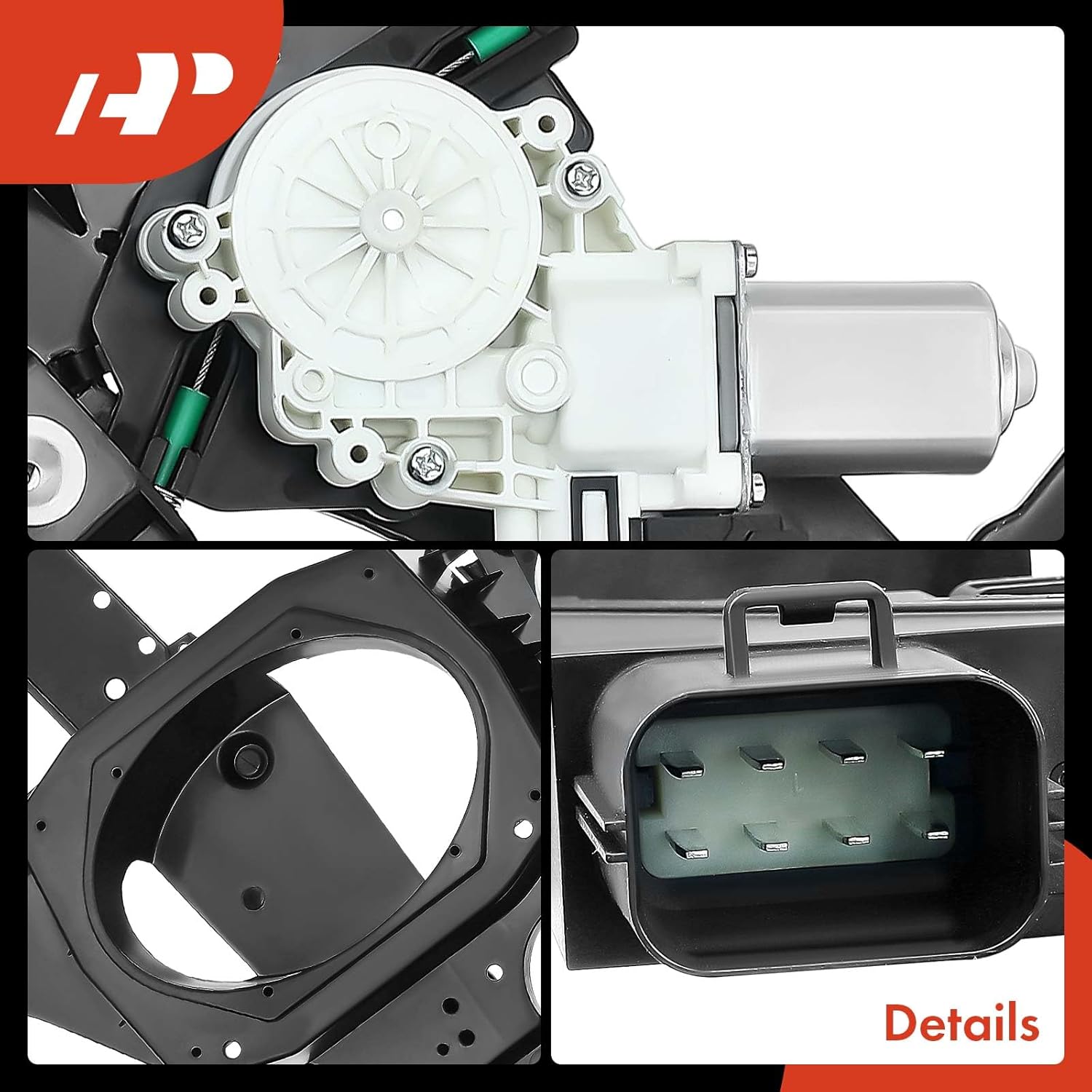 A-Premium Power Electric Window Regulator with Motor Compatible with Ford Expedition Lincoln Navigator 2007-2017 Sport Utility Front Left Driver Side