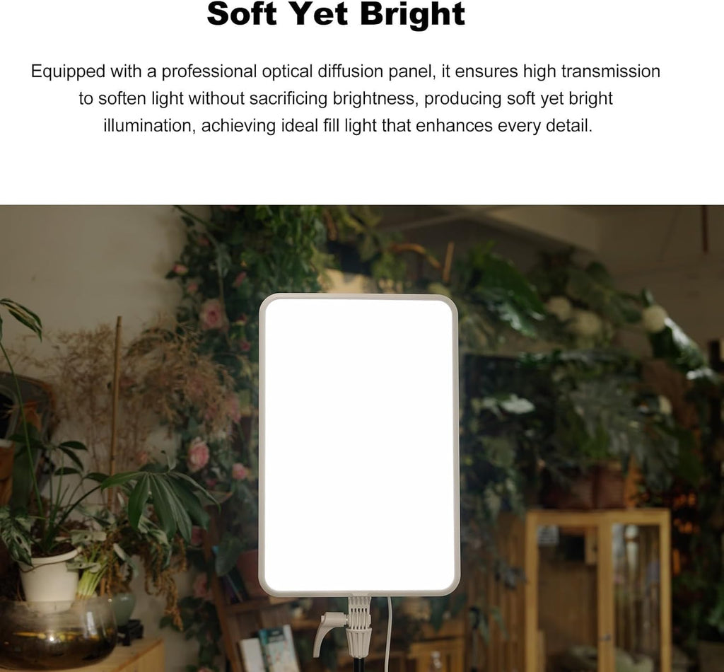 Godox LP800Bi LP800 Bi Color Led Panel with LED Video Baby Stand 1.9M Stand, 85W CCT 2800K~6500K Dimmable Light, CRI ≈ 96 TLCI ≈ 98 Bluetooth Control Studio Lighting for Live Streaming Photography