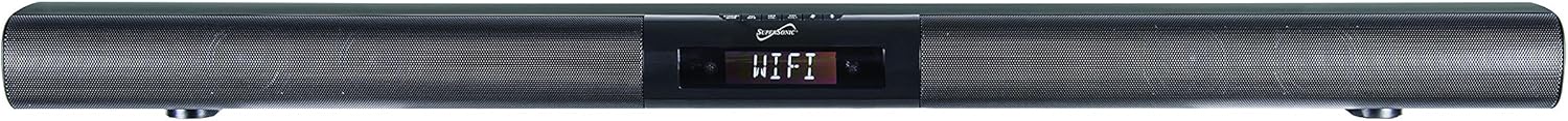 Supersonic SC-1419SBA 37-inch Premium Optical Bluetooth Soundbar System with Alexa, Multi-Room Speaker Connection, RCA Line, Optical in, Free Wi-Fi App, Large LCD Display, FM Radio, 40W RMS Output