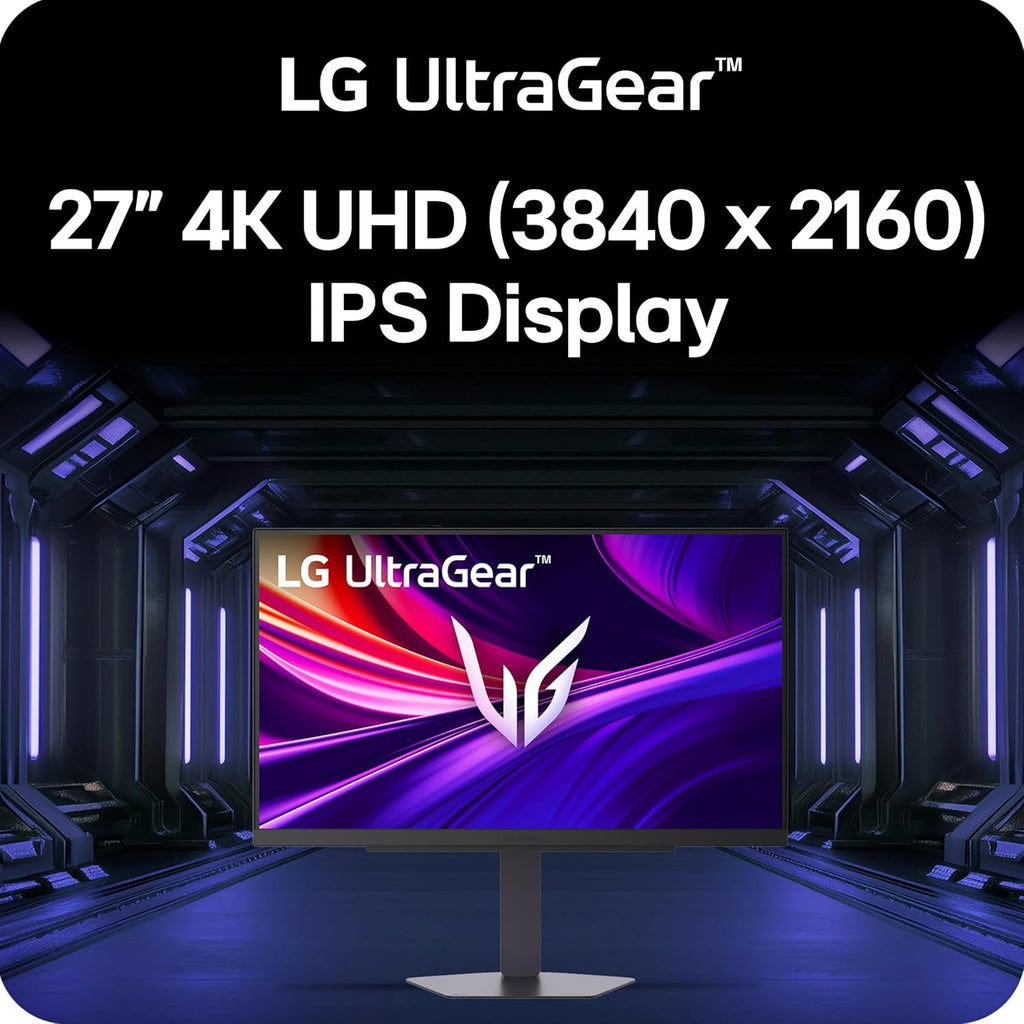 LG 27G810A-B 27-inch Ultragear 4K UHD (3840 x 2160) IPS Gaming Monitor, Dual Mode UHD 180Hz or FHD 360Hz, 1ms, NVIDIA G-Sync, AMD FreeSync Premium, VESA DisplayHDR 400, HDMI 2.1, Black