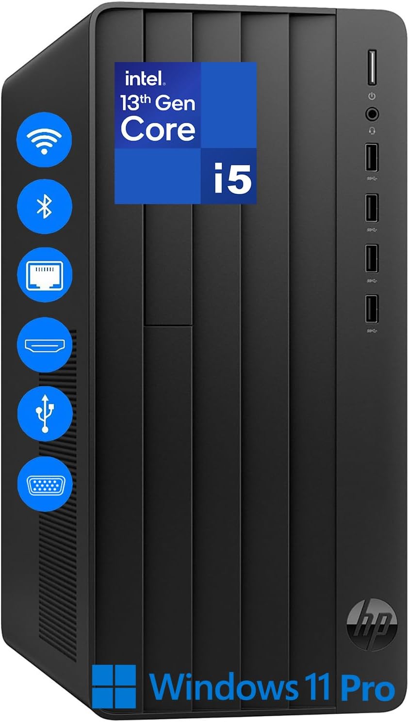 HP Pro Tower Business Desktop, Intel i5-13500 (14-Core), 32GB RAM, 1TB PCIe SSD, UHD Graphics 770, Wi-Fi 6, Bluetooth 5.3, Dual Monitor Support, Windows 11 Pro