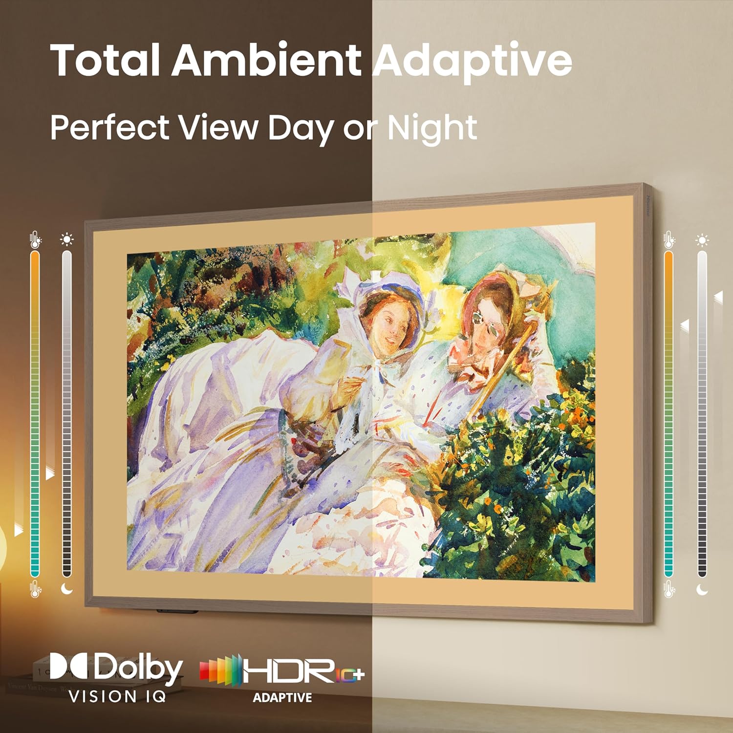 Hisense 65-Inch Class QLED 4K S7N CanvasTV™ Series Dolby Vision HDR Google Smart TV (65S7N) - 144Hz, Art Mode, Anti-Glare Panel, Hi-Matte Display, Frame & UltraSlim Wall Mount Included