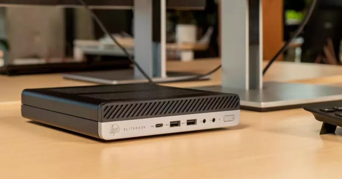 HP EliteDesk 800 G5 High-Performance Mini PC Desktop Computer, 9th Gen Intel Core i5-9500T, 32GB DDR4 RAM, 512GB SSD, Keyboard & Mouse, 4K Support, WiFi, Windows 11 Pro (Renewed)