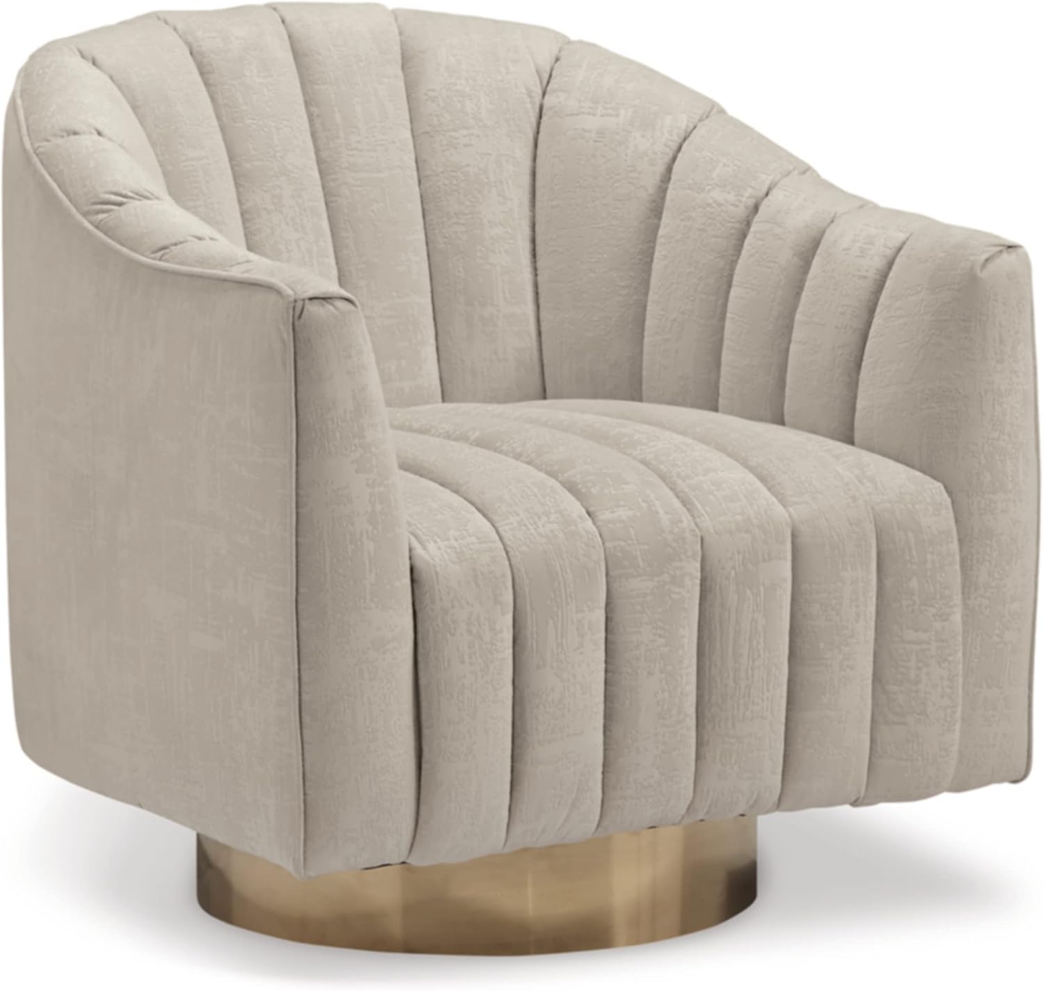 Signature Design by Ashley Penzlin Swivel Accent Chair, Beige