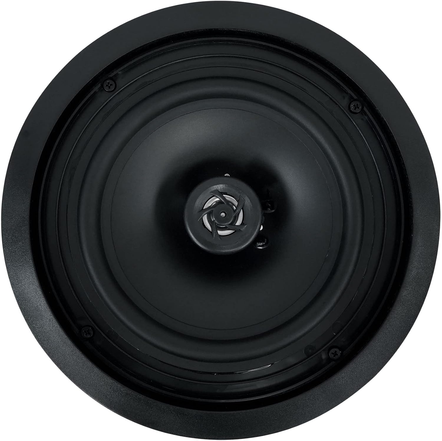 Rockville HC85-16 Black 8 in 700 Watt in-Ceiling Home Theater Speakers 16 Ohm, Aimable Tweeter, Paintable Grills, High Power, for Home Audio Systems, 6-Piece