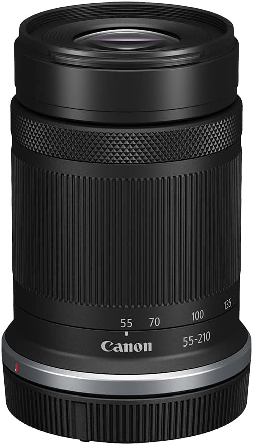 Canon RF-S55-210mm F5-7.1 is STM Telephoto Zoom Lens for Canon APS-C Mirrorless RF Mount Cameras, Compact, Lightweight, Optical Image Stabilization, Landscape, Portrait, & Travel Photos/Videos, Black