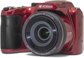 Kodak PIXPRO AZ255-RD 16MP Digital Camera 25X Optical Zoom 24mm Wide Angle Lens Optical Image Stabilization 1080P Full HD Video 3" LCD Vlogging Camera (Red)