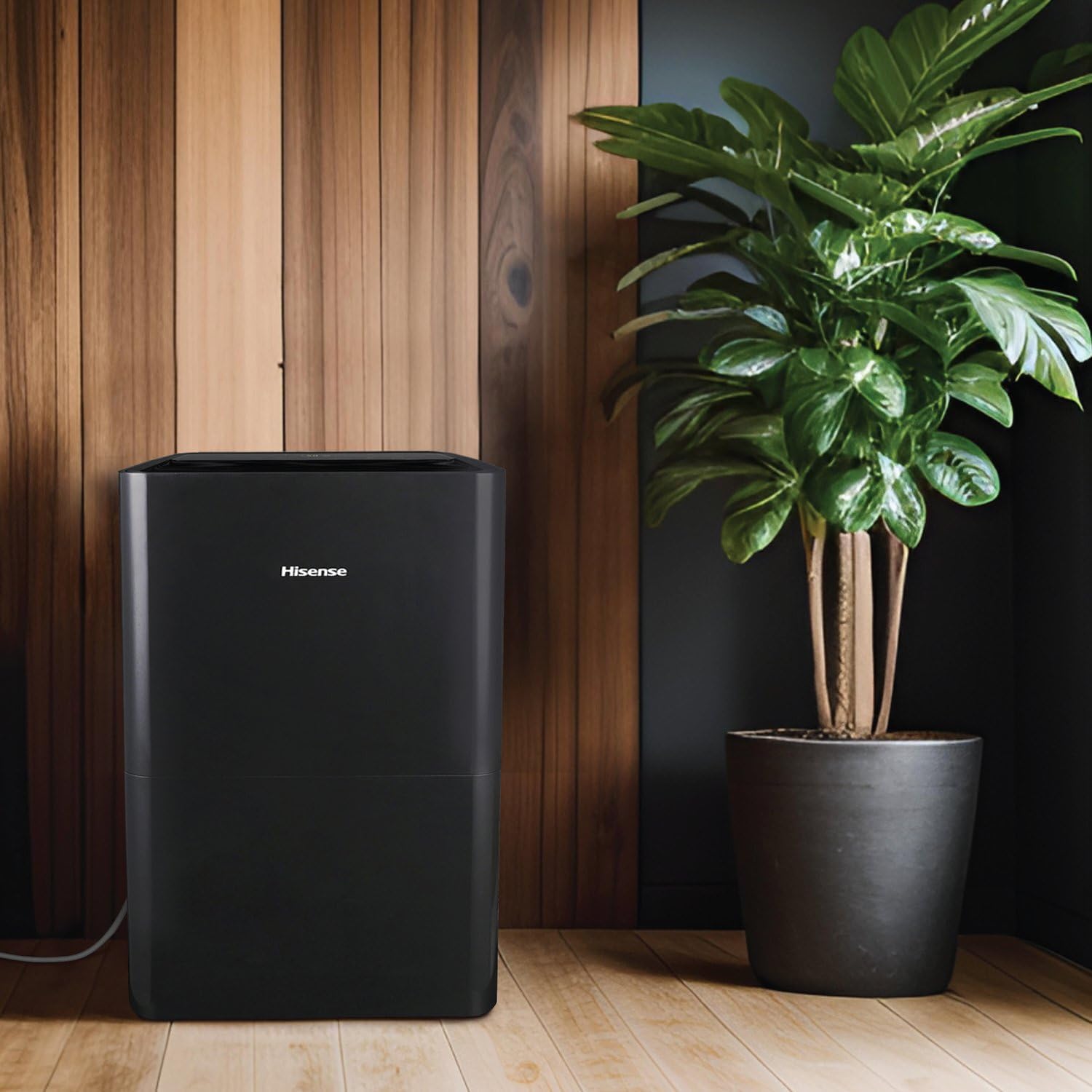 Hisense 50 Pint Portable Dehumidifier with Built-In Pump in Black, Energy Efficient Quiet Humidity Absorber for Bathroom Bedroom Garage Attic Home House Crawl Space Closet