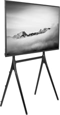 VIVO Artistic Easel 49 to 70 inch LED LCD Screen, Studio TV Display Stand, Adjustable TV Mount with 4 Legs, Black, STAND-TV70AB