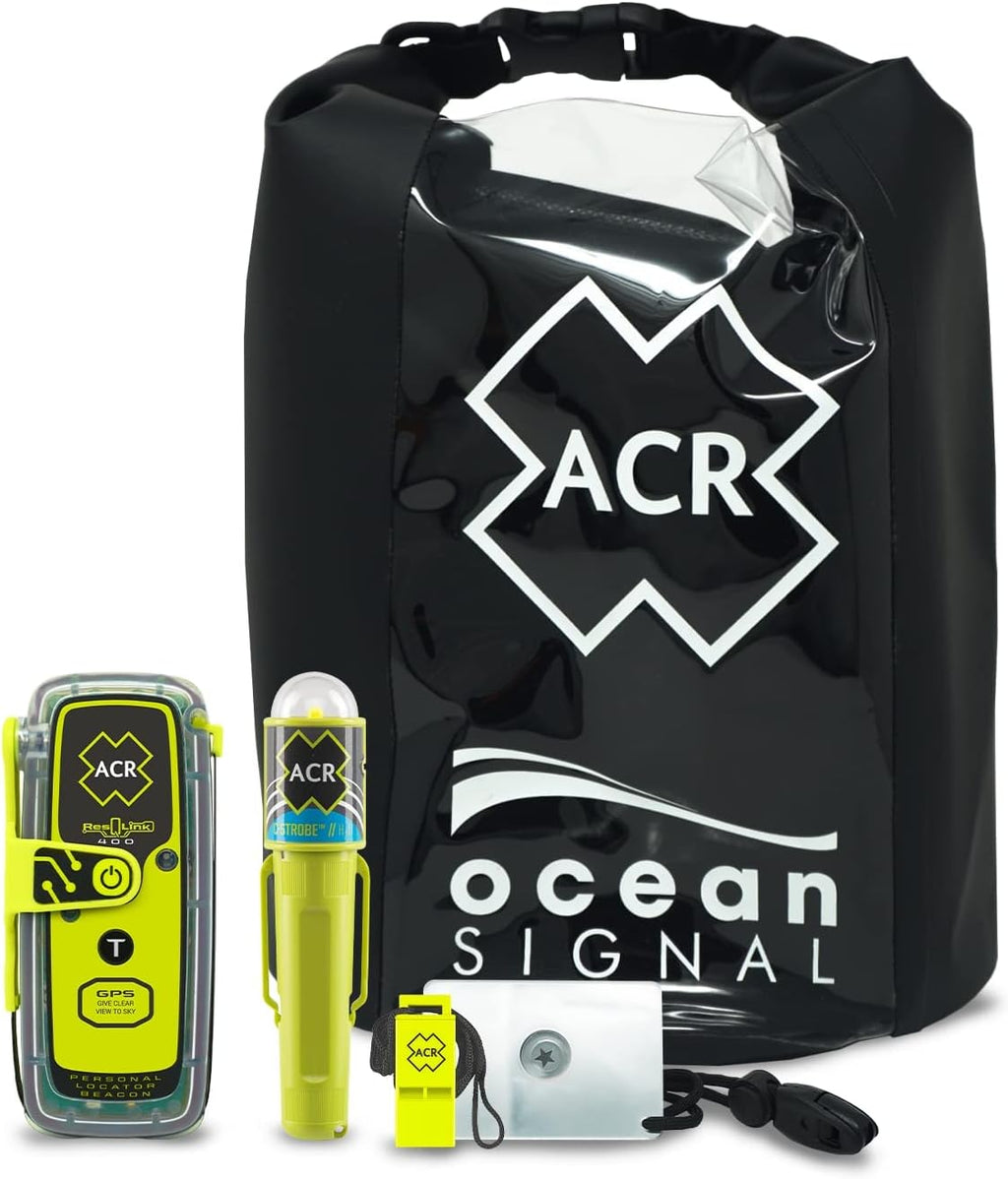 ACR ResQLink 400 GPS Personal Locator Beacon Survival Kit: Compact, Reliable, and Designed for Quick Rescue, ensuring Your Safety in Emergencies with GPS Precision.