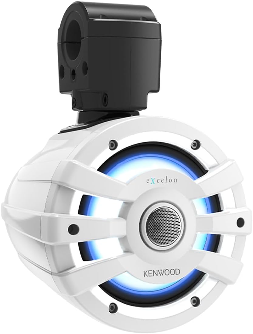 Kenwood XM65TWL 6.5” 2 Way Marine & Powersports Tower Speakers - Pair (White)