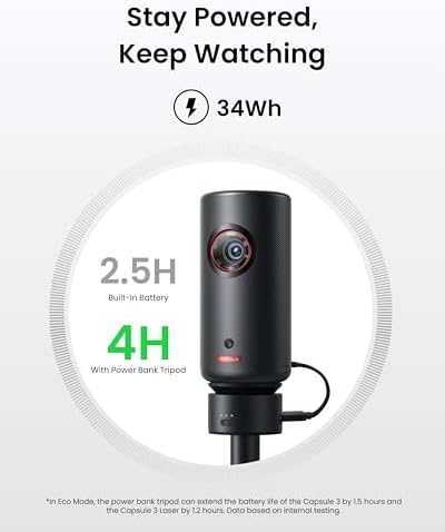 Nebula Capsule 3 Laser With Nebula Capsule Power Bank Tripod