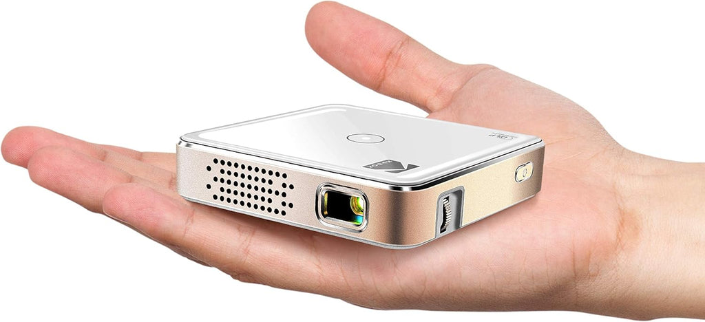 Kodak Ultra Mini Portable Projector - HD 1080p Support LED DLP Rechargeable Pico - 100 Display Built-in Speaker - HDMI USB and Micro SD - Compatible with iPhone iPad Android Phones"
