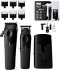 TPOB Play Barber Hair Clippers for Men 7500 RPM with Rubber Grips (Blackout 3 Set)