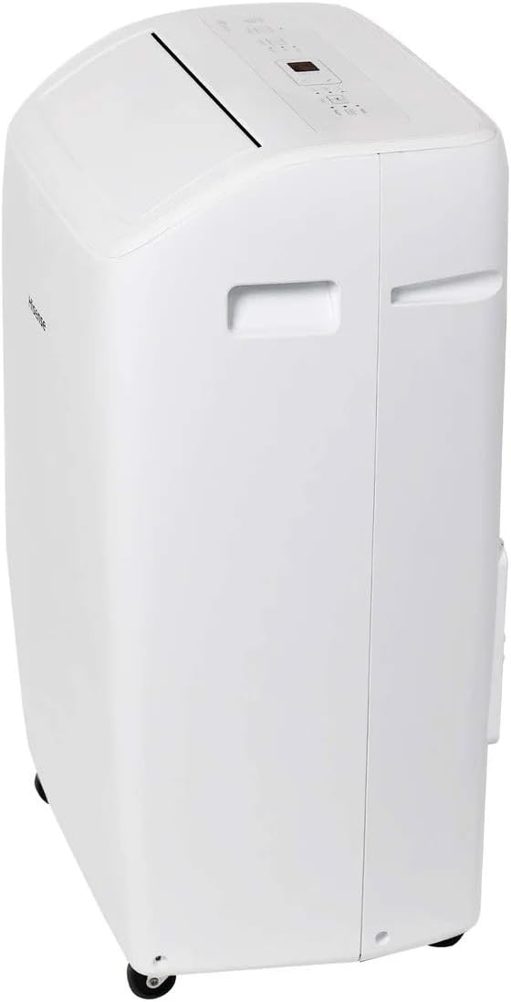 Hisense 8,000 BTU Portable Air Conditioner with Dual Hose & Inverter, 350 Sq Ft, Wi-Fi, ConnectLife App for Google and Alexa, 3 operating modes, Noise 42 dB(A) - HAP0824TWD, White