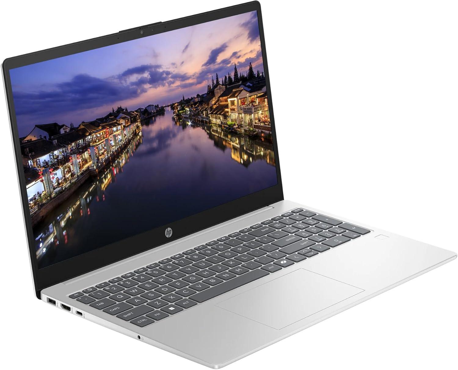 HP 15.6" Business Laptop Computer, Intel Core i5-1334U(10-Core), 16GB RAM 512GB Storage (256GB SSD+256GB Docking Station), Windows 11, Fingerprint Reader, Backlit Keyboard, SageNova Earphones, Silver