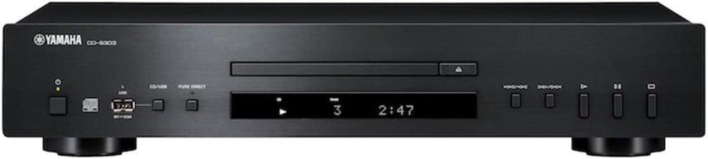Yamaha CD-S303 Single CD Player, Black