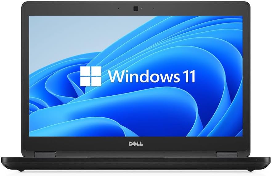 Dell Latitude 5480 14" Business Laptop Computer, Intel Core i7-7600U 2.8 GHz Notebook PC, 16 GB DDR4 RAM, 512 GB SSD, Webcam, HDMI, Windows 11 Pro 64 (Refurbished)