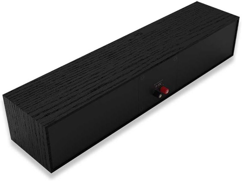 Klipsch Reference Next-Generation R-30C Horn-Loaded Center Channel Speakers for Crystal-Clear Home Theater Dialogue in Black