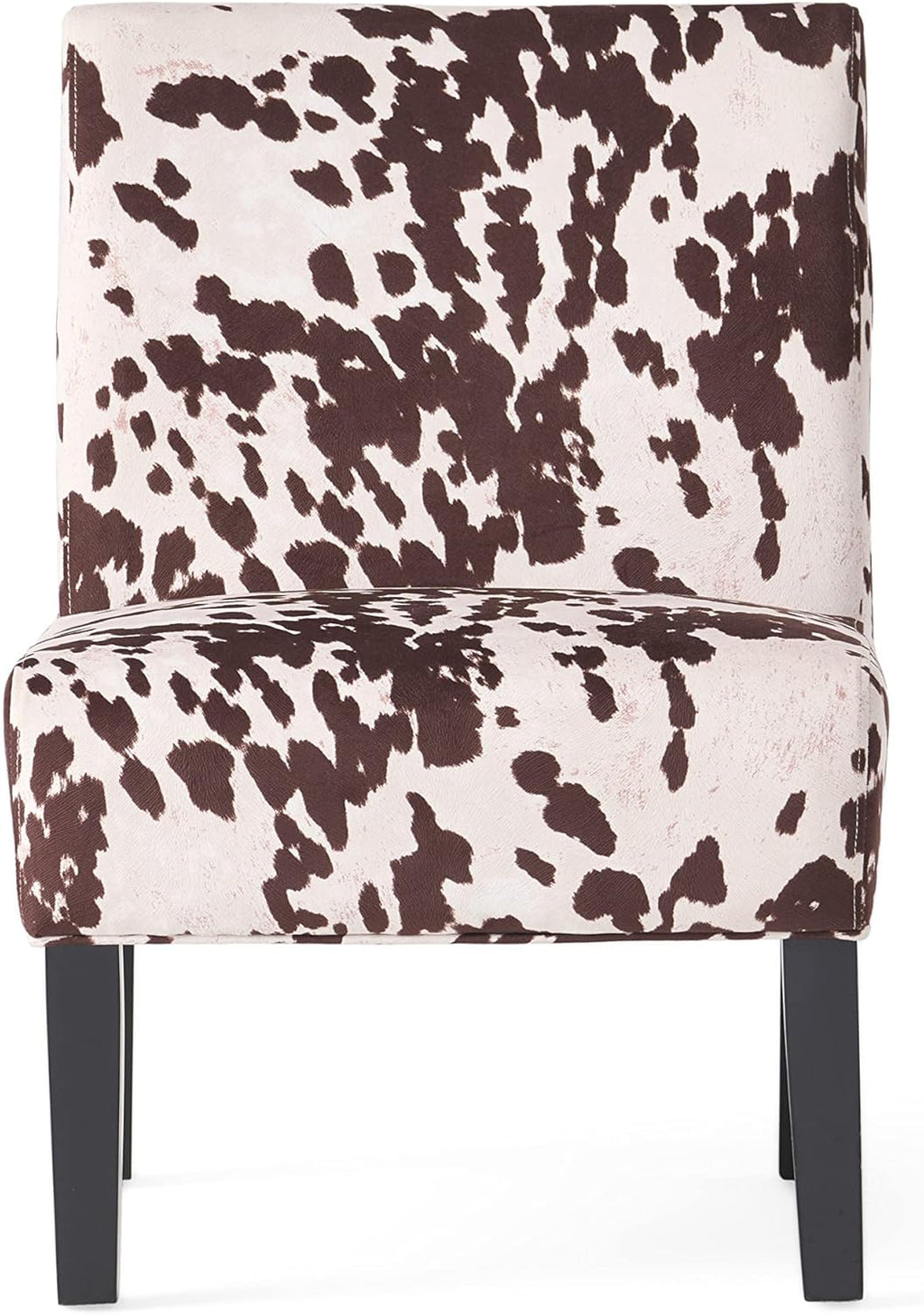 Christopher Knight Home Kassi Fabric Accent Chairs, 2-Pcs Set, Milk Cow